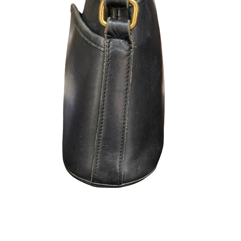 Vintage Coach Anderson Black Glove Tanned Leather Crossbody Bag Style 9976 - Picture 3 of 12